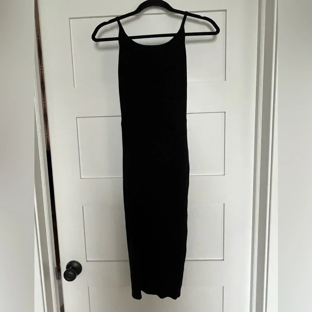 Reformation Knit Midi Dress Cross Strap Open Back - Picture 2 of 5